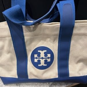 Tory Burch Canvas Tote/Beach Bag